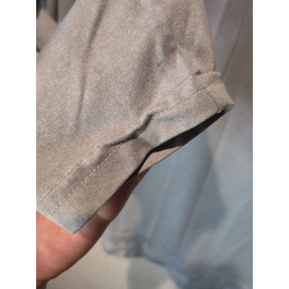 The North Face Flash Dry Mens Long Sleeve Running Shirt Medium Grey Polyester